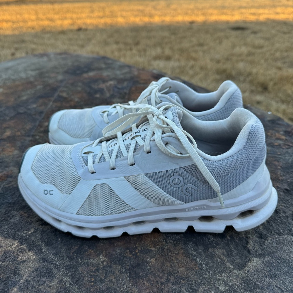 On Running Cloudrunner White Running Sneakers Sho… - image 5